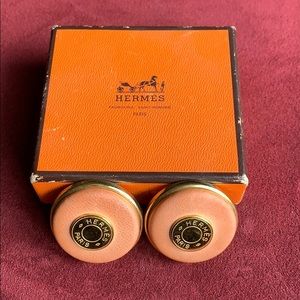 Vintage Hermès Clou De Selle clip earrings